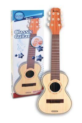 Bontempi Klasická kytara se 6 kovovými strunami 70 x 22,5 x 8 cm