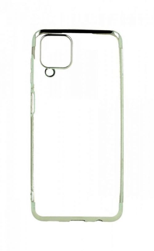 Kryt TopQ Frame Samsung A12 silikon stříbrný 58360