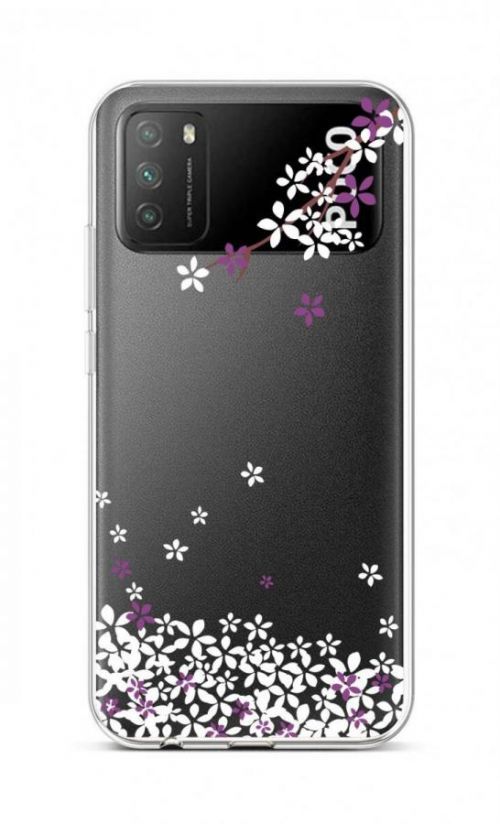 Kryt TopQ Xiaomi Poco M3 silikon Květy sakury 57846