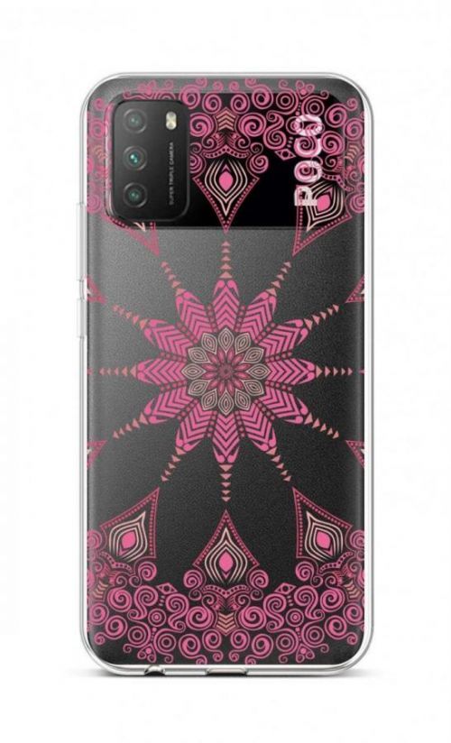 Kryt TopQ Xiaomi Poco M3 silikon Pink Mandala 57844