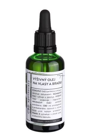 SOAPHORIA Výživný olej na vlasy, vousy a bradu 250 mg CBD 50 ml