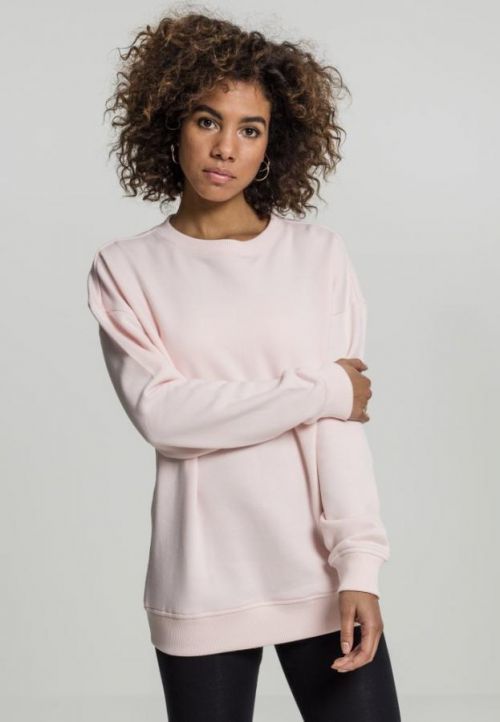 Ladies Oversize Crewneck - pink M