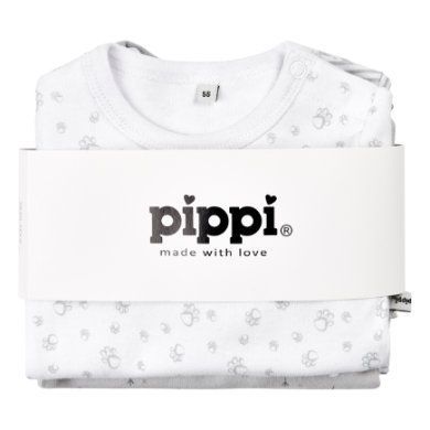Pippi body s dlouhým rukávem 4-pack harbor mist
