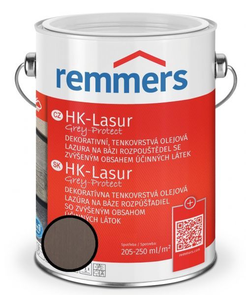 Lazura ochranná Remmers HK Lasur Grey protect toskánská, 2,5 l