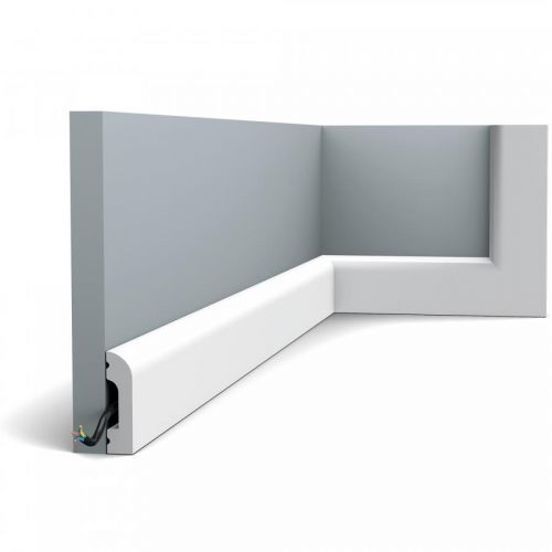 ORAC Decor ORAC podlahová lišta SX182 - Lišta 13x50x2000 mm Bílá