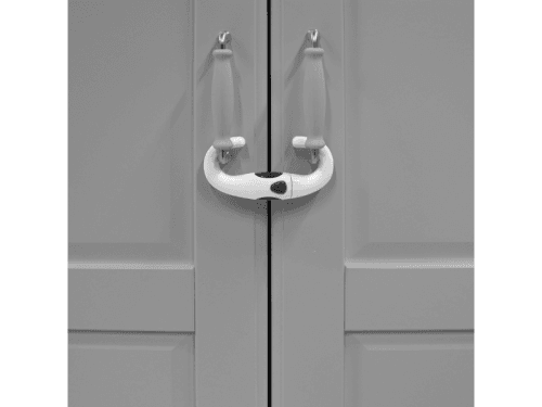 Zopa Zámek na úchyty skříněk U, white/grey