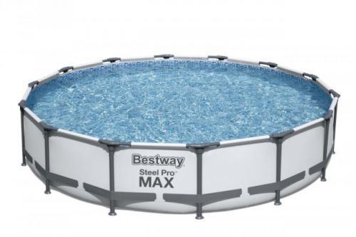 Bestway 56595 Nadzemní bazén kulatý Steel Pro MAX, kartušová filtrace, průměr 4,27 m, výška 84 cm