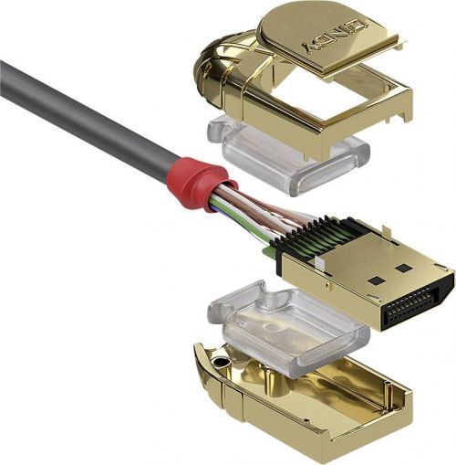 DisplayPort kabel LINDY [1x zástrčka DisplayPort - 1x zástrčka DisplayPort] zlatá 15.00 m