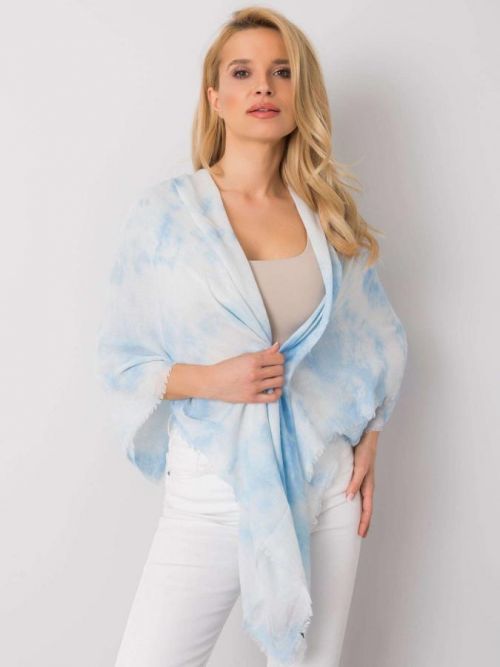 MODRO-BÍLÝ ŠÁTEK S VÝŠIVKOU AT-CH-ENEC-114-WHITE-BLUE Velikost: ONE SIZE