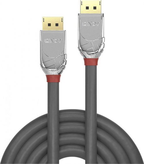 DisplayPort kabel LINDY [1x zástrčka DisplayPort - 1x zástrčka DisplayPort] stříbrná 2.00 m