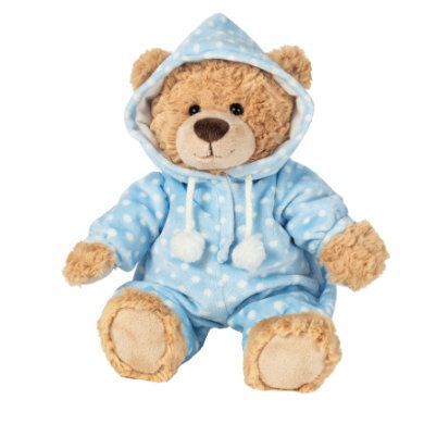 Teddy HERMANN ® pyžamový medvěd modrý 30 cm