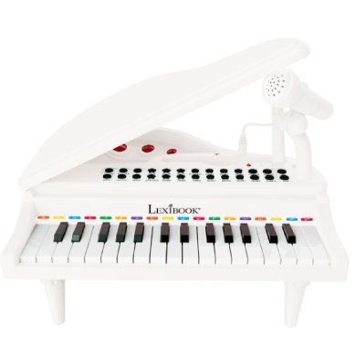 LEXIBOOK Disney Ice Queen 2 - 32klávesové piano s mikrofonem pro zpěv