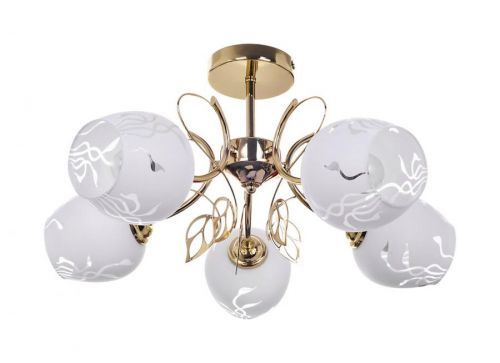 Rabalux stropní svítidlo Fauna E27 5x MAX 40W zlatá 5099