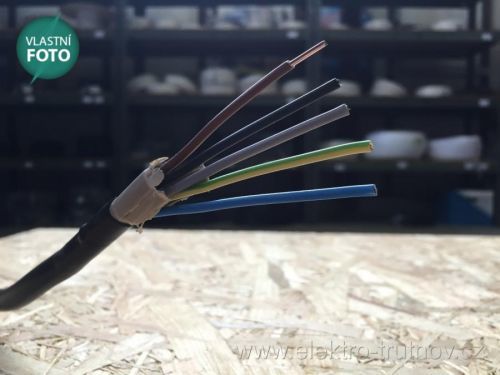 Kabel CYKY-J 5x1.5 (CYKY 5x1,5 C) přívodní kabel 400V 5 vodiču do 10A