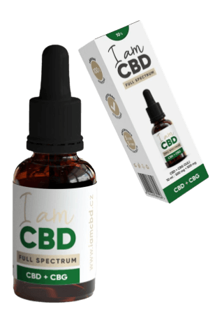 I am CBD Full Spectrum CBD 5 % a CBG 5 % konopný olej 10ml