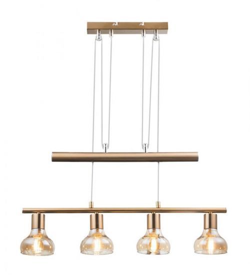 Rabalux závěsné svítidlo Holly E14 4x MAX 40W antická zlatá 5551