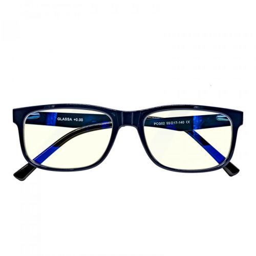 Glassa Brýle na počítač PCG02 D2,0 černá/modrá