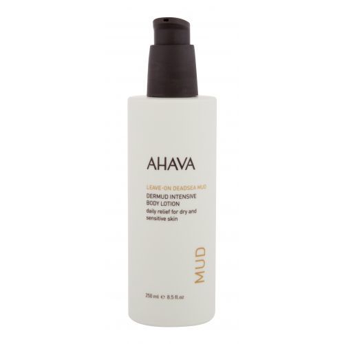 AHAVA Mud Leave-On Deadsea Mud Dermud Intensive 250 ml hydratační a vyživující tělové mléko pro suchou a citlivou pokožku pro ženy