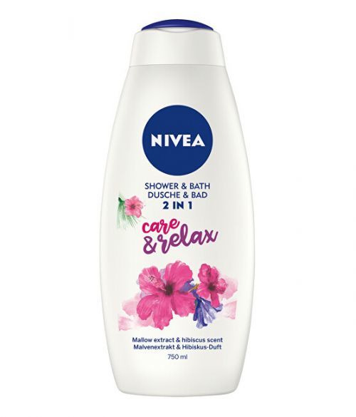 Nivea Sprchový gel a pěna do koupele Care & Relax (Shower & Bath) 750 ml