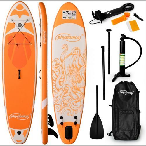 Physionics Nafukovací paddleboard 305cm oranžová + příslušenství