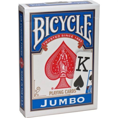 Bicycle Rider Back Jumbo Poker červené