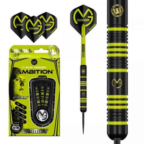 Šipky Winmau steel MvG Ambition 22g, BRASS