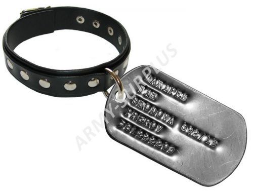 Identifikační známky psí známky stříbrné pro domácí mazlíčky (psy, kočky) dog tags - ražba ID známek