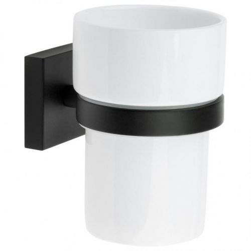 KELÍMEK NA ZUBNÍ KARTÁČEK, 7,5/9,8/9,3 cm - černá, bílá