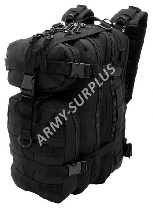 Batoh US ASSAULT Backpack černý 25l molle CMG