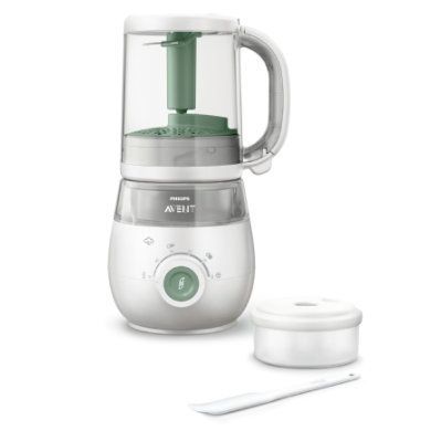 Philips Avent 4 v 1 Dětský kuchyňský robot, napařovač a mixér SCF885/01 zelený