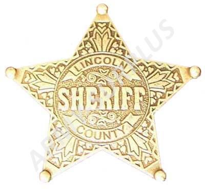 Odznak Sheriff zlatý č.104