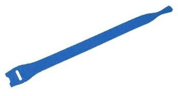 VELCRO Stahovací páska 13mm, suchý zip, 20cm, 10ks, modrá