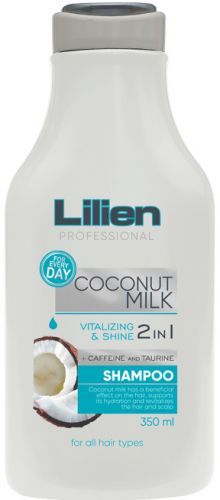 Lilien Šampon všechny typy vlasů 2v1 Coconut Milk 350ml