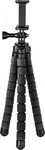 Trojnohý stativ Hama Flex, 1/4palcové, min./max.výška 9 - 26 cm, černá