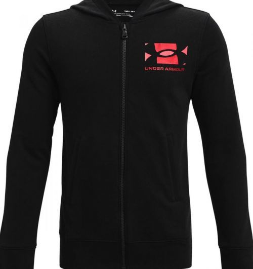 Mikina s kapucí Under Armour UA RIVAL TERRY FZ HOODIE-BLK