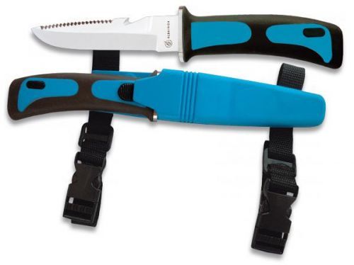 Nůž Albainox 31333-AZ potápěčský modrý 31333-AZ