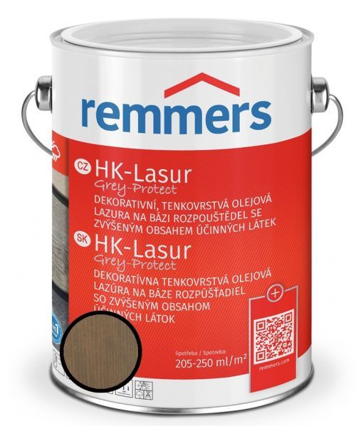 Lazura ochranná Remmers HK Lasur Grey protect písková, 2,5 l