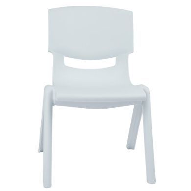 bieco Dětská židle z bílého plastu