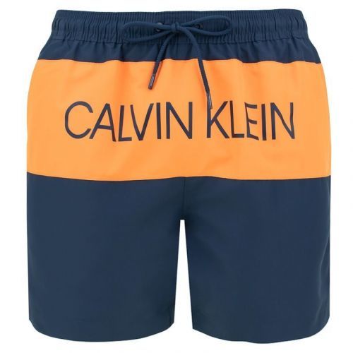 Šortkové plavky CALVIN KLEIN drawstring KM0KM00293 445 Barva: Modrá, Velikost: L