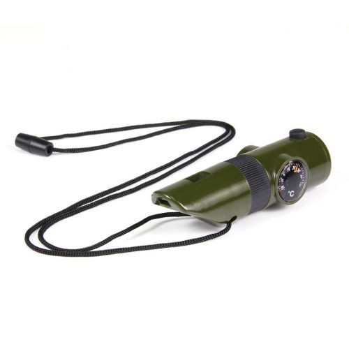 Píšťalka survival 7 v 1 Fosco 101.INC oliv