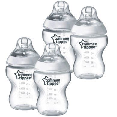 Tommee Tippee Láhve Blíže k Nature 4 x Antikolikové láhve 260ml průhledné 0m+